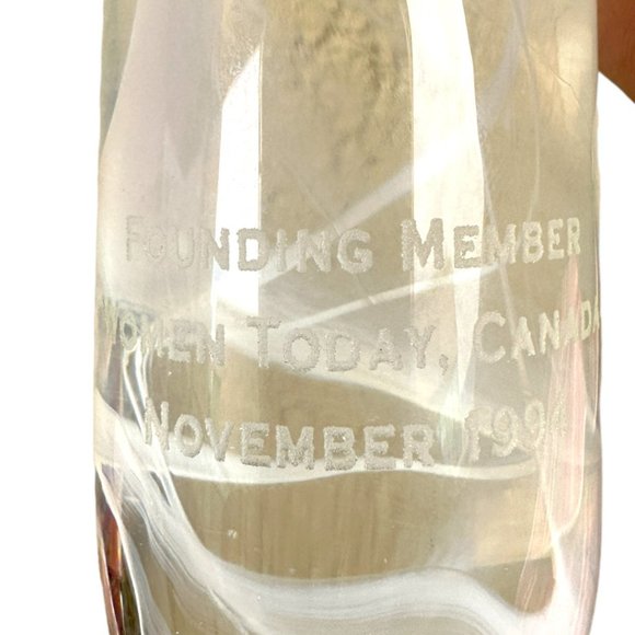 Hand Made Hot Sculpted Art Glass Celebration Figurine by Susan Gottselig - Picture 11 of 12